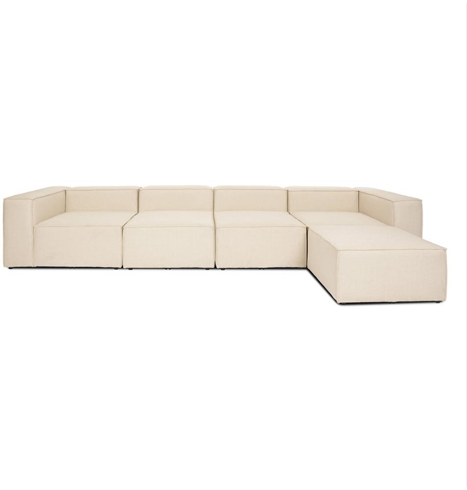 HOME DELUXE Modulares Sofa VERONA - Größe XL Beige - (BxHxL) 415, 68, 207 cm Bild 1