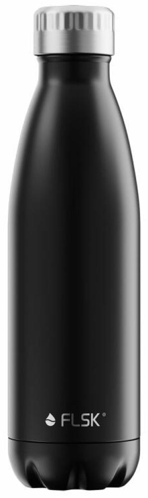 FLSK Trinkflasche, Edelstahl, schwarz, 500 ml, 2. Generation Bild 1