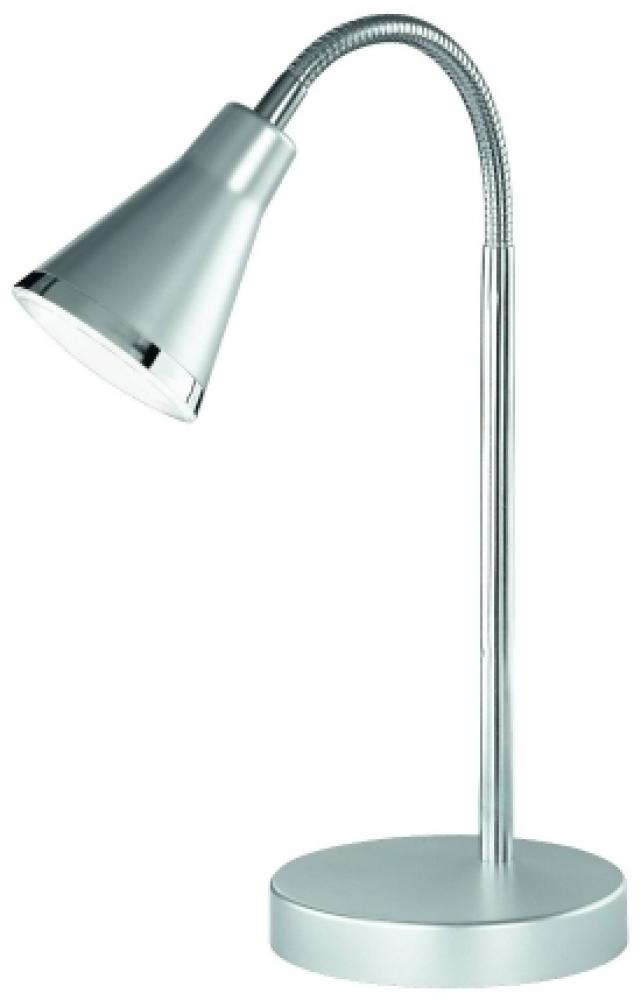 Tischleuchte Nachttischleuchte Lampe Leuchte ARRAS 5 Watt SMD - LED silber grau Bild 1