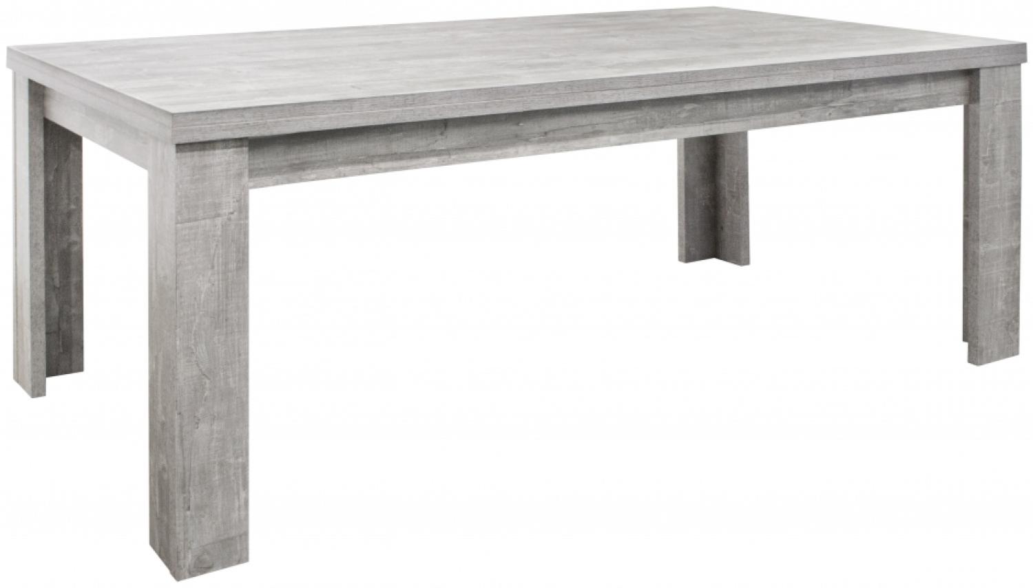 Tisch Esstisch Auszugstisch Küchentisch Funktionstisch ausziehbar MONZI Beton Grau Nb. 180 x 90 cm Bild 1