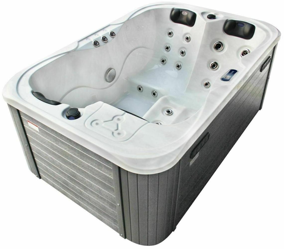 XXL Luxus SPA LED Whirlpool SET 195x127cm Outdoor-Indoor Pool Ozon 3 Personen-+- Bild 1