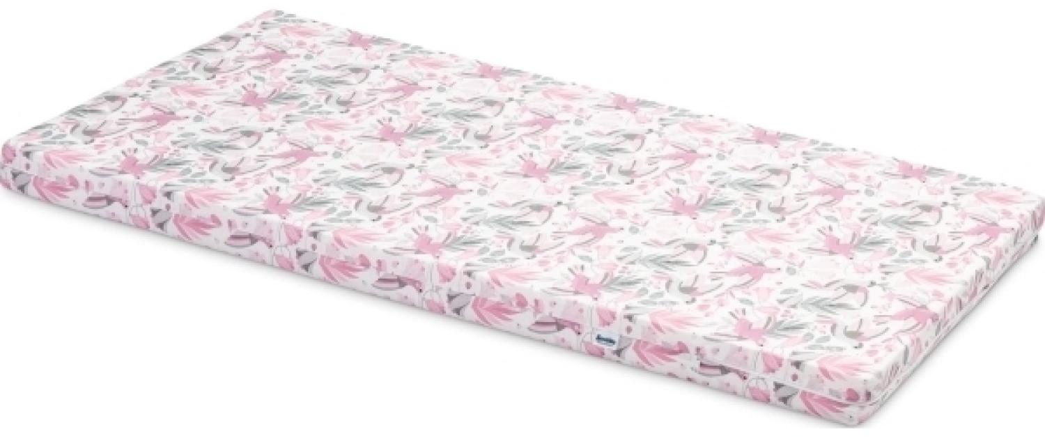 Sensillo Mattress foam birds pink 120 x 60 cm Bild 1