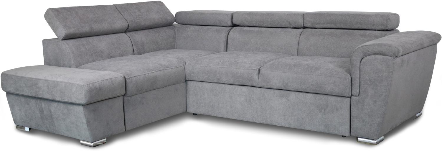 Louis Ecksofa Links, Giulia - Mittelgrau Bild 1