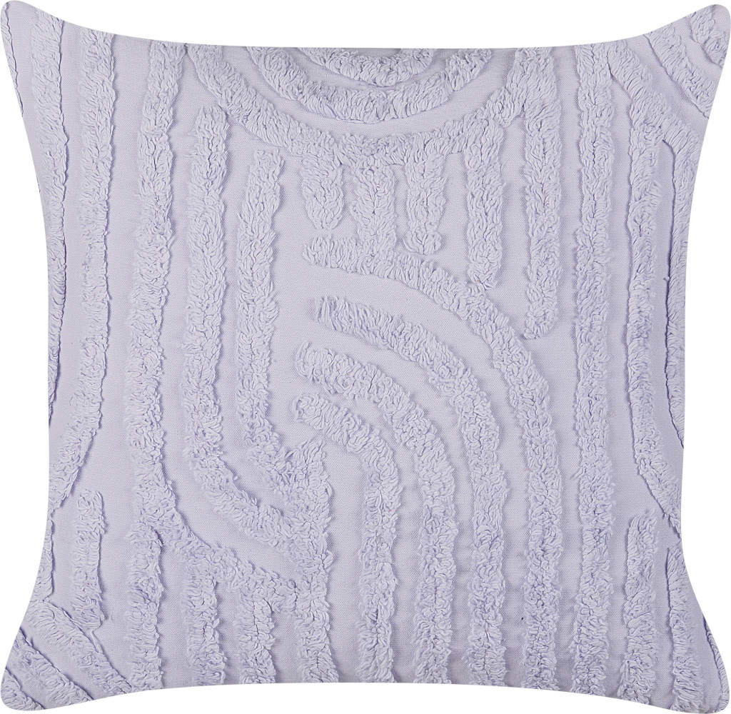 Dekokisen Baumwolle violett strukturiert 45 x 45 cm TELLIMA Bild 1
