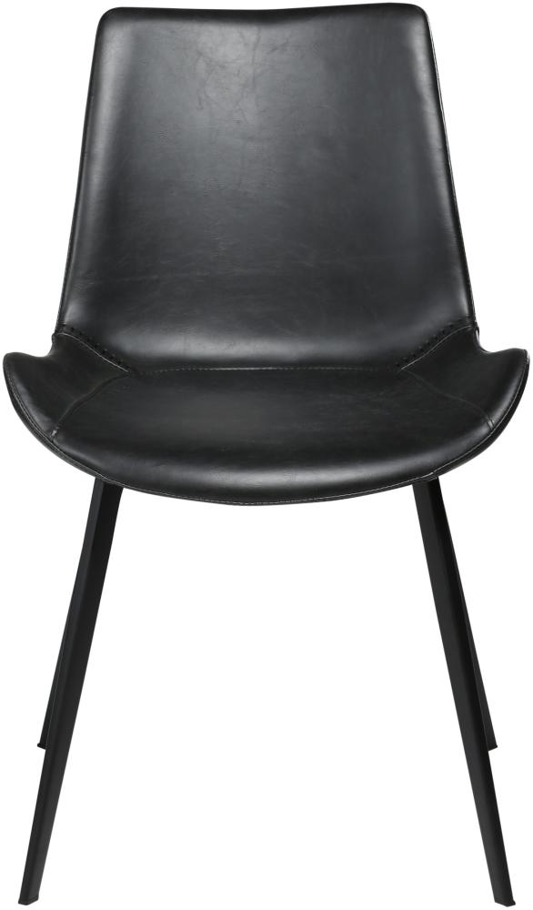 2x Esszimmerstuhl Kunstleder Esszimmer Küchenstuhl Stuhl Stühle Set schwarz Bild 1