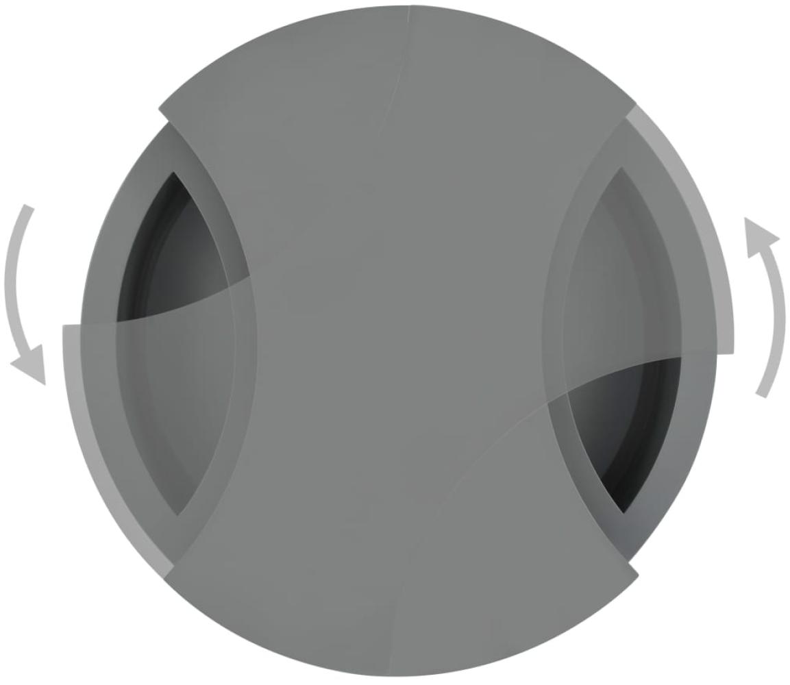 vidaXL Couchtisch Form-Verstellbar Hochglanz-Grau Bild 1