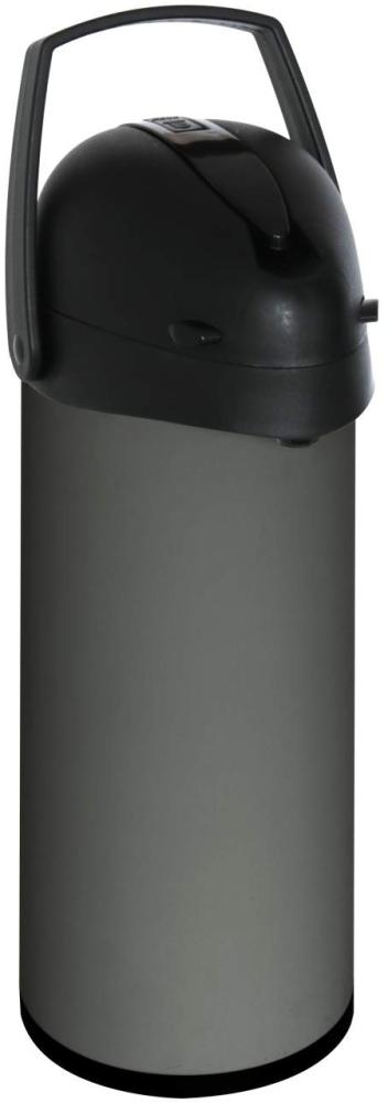 dobman Thermo Pumpkanne Warmhaltekanne Isolierkanne Pumpkanne Kaffeekanne 1,9 L. Carbon Bild 1