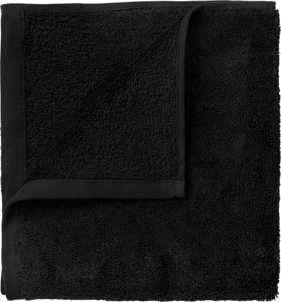 Blomus Gästehandtücher 4er Set Riva, Gästehandtuch, Handtuch, Baumwolle, Black, 30 x 30 cm, 66302 Bild 1