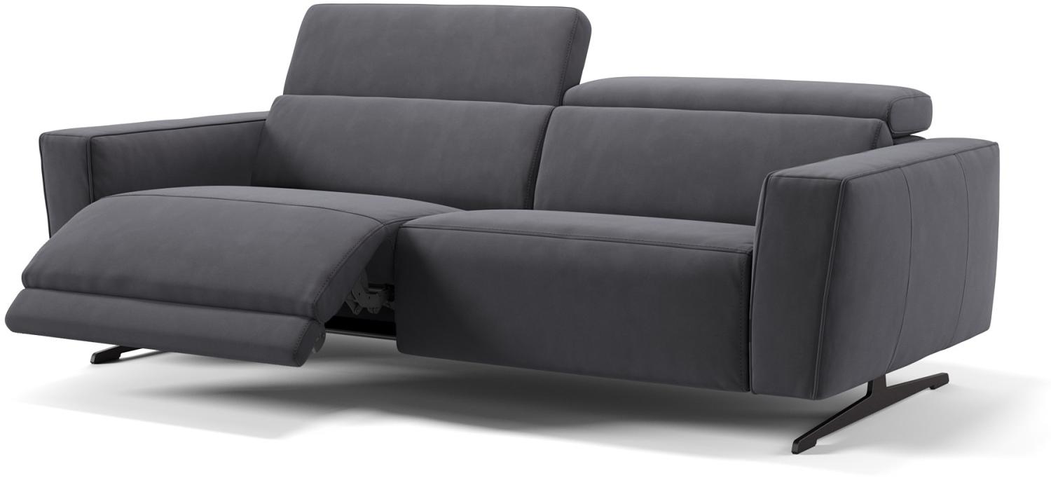 Sofanella 3-Sitzer ALESSO Stoff Sofa Stoffcouch in Dunkelgrau S: 190 Breite x 108 Tiefe Bild 1