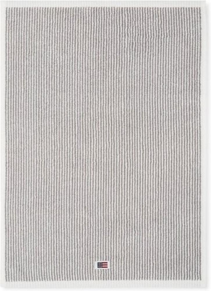 Lexington Handtuch Original Weiß Grau gestreift (70x130cm) 10002064-1700-TW30 Bild 1