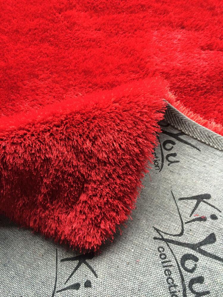 Teppich- Shaggy Hochflor Teppich ideal für alle Räume Rot, 150 x 080 cm Bild 1