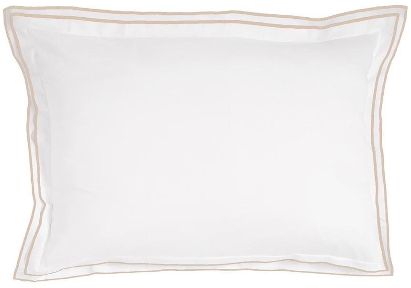 Traumschlaf Uni Kissenbezug White Collection Portofino | 40x60 cm | taupe Bild 1