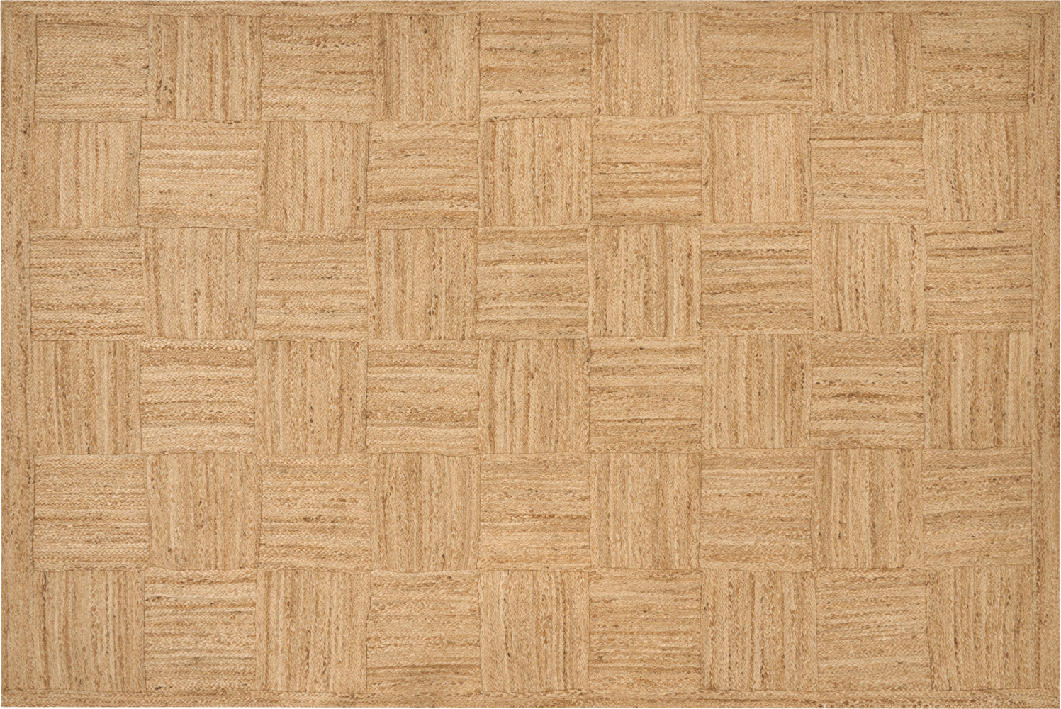 Teppich Jute beige 200 x 300 cm geometrisches Muster Kurzflor ESENTEPE Bild 1