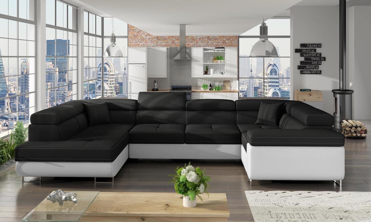 Wohnideebilder Letto Schwarz Ecksofas & Eckcouches LE_18 Bild 1