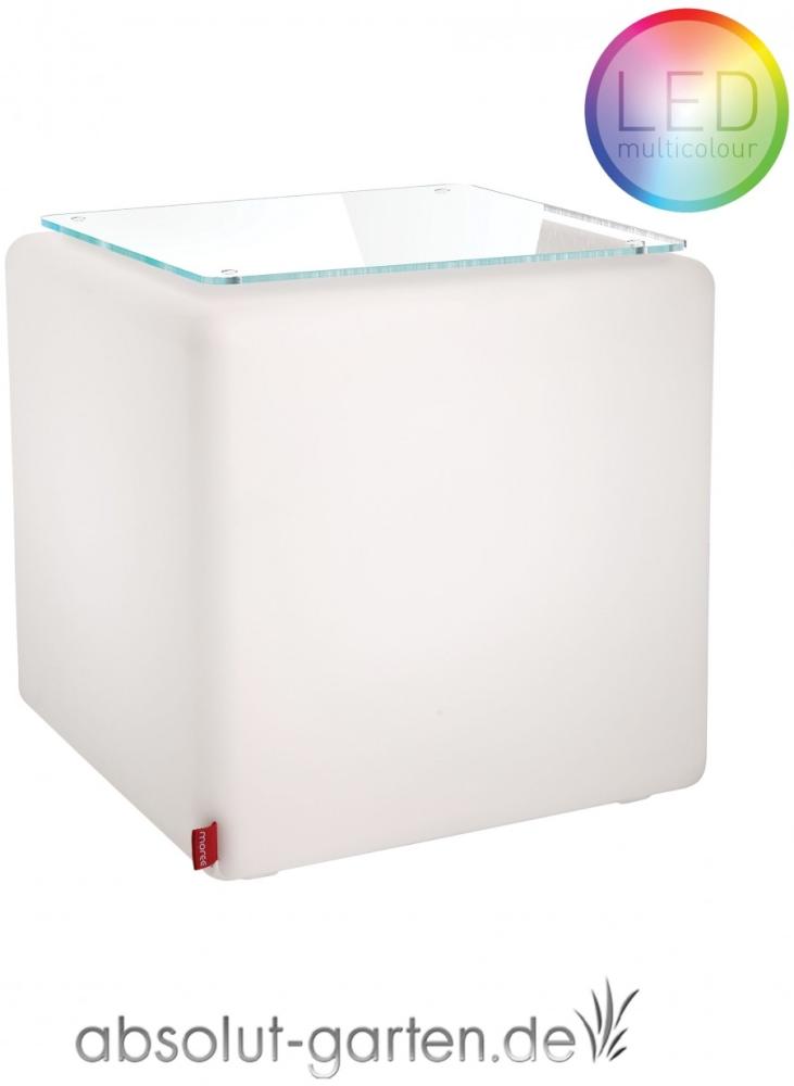 Beistelltisch Cube Outdoor LED Akku (Sicherheitsglasplatte) Bild 1