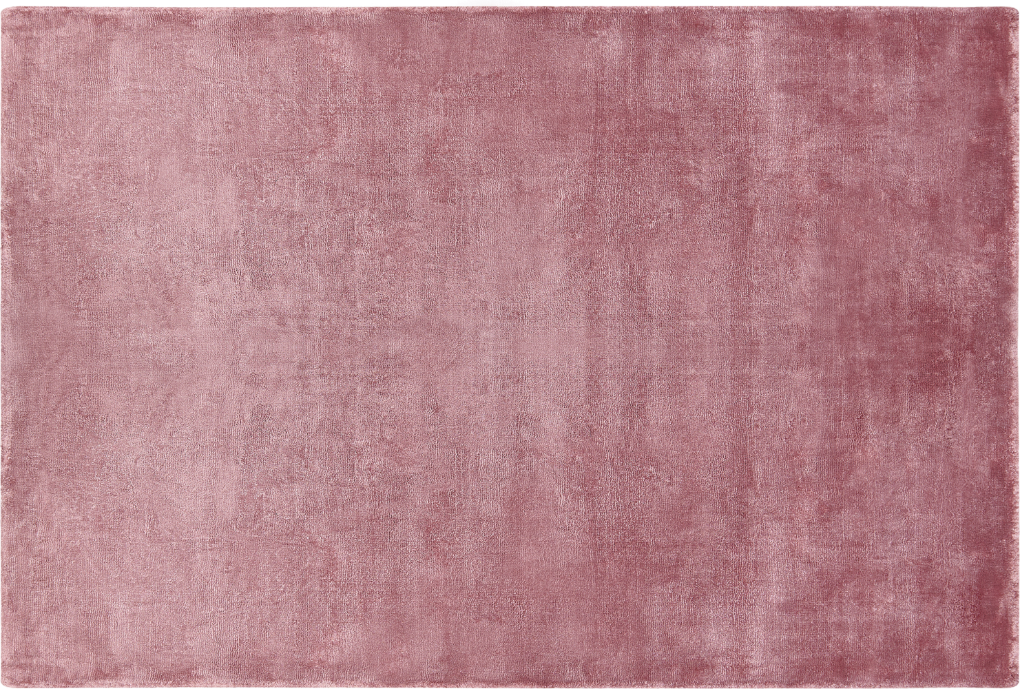 Teppich Viskose rosa 140 x 200 cm Kurzflor GESI II Bild 1