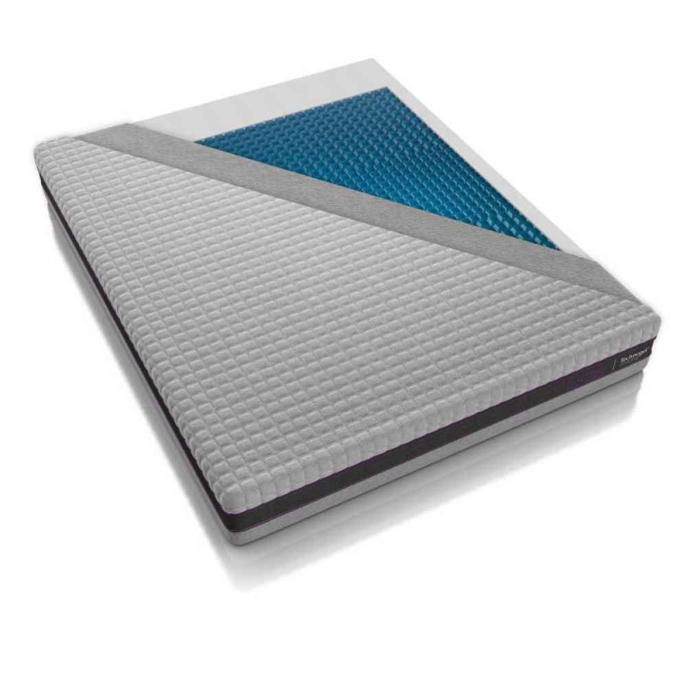 Technogel Matratze Estasi mit Gel-Auflage, soft, 25 cm Gesamthöhe, ergonomisches Design 90x200 Bild 1