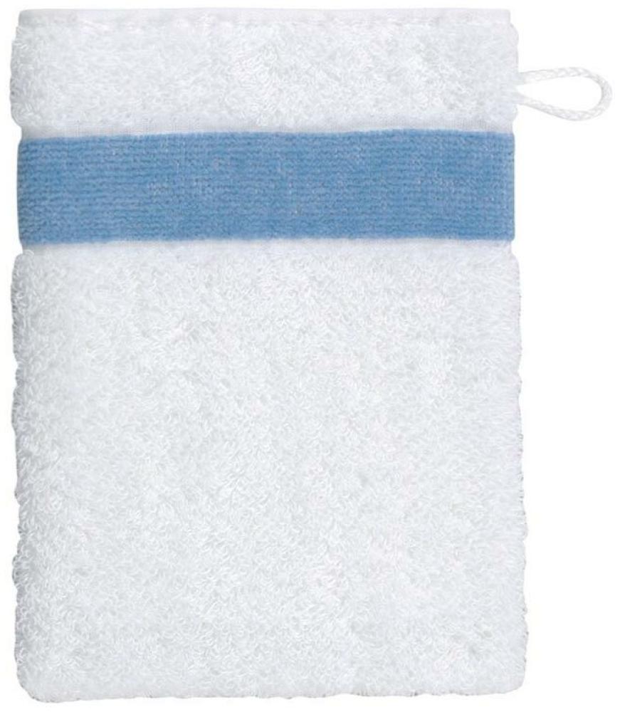 Feiler Handtücher Exclusiv mit Chenillebordüre | Waschhandschuh 15x20 cm | hellblau Bild 1