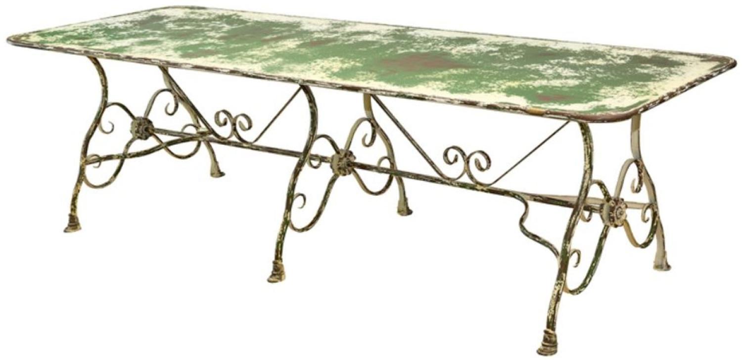 Casa Padrino Jugendstil Gartentisch Antik Grün 250 x 90 x H. 75 cm - Gartenmöbel im Jugendstil BW F!!! Bild 1