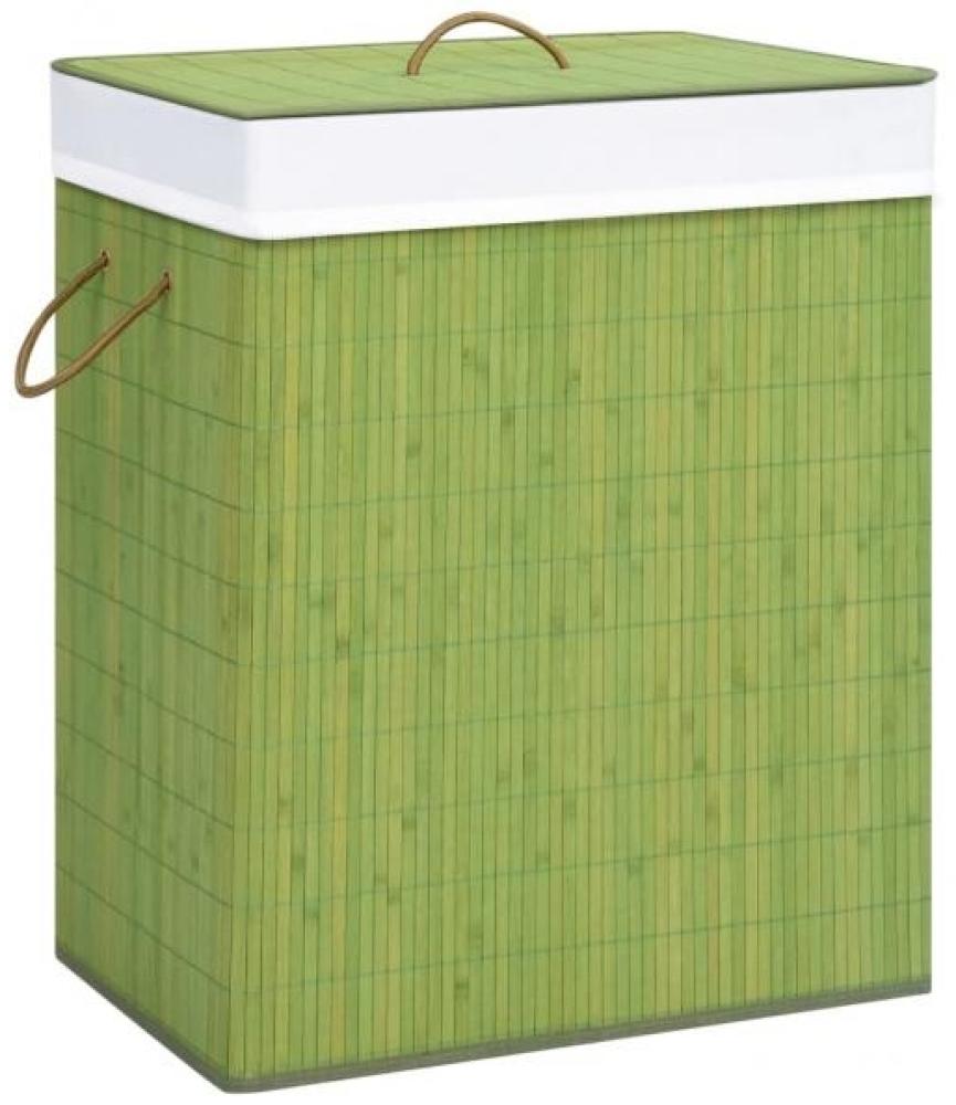 Bambus-Wäschekorb Grün 83 L Bild 1