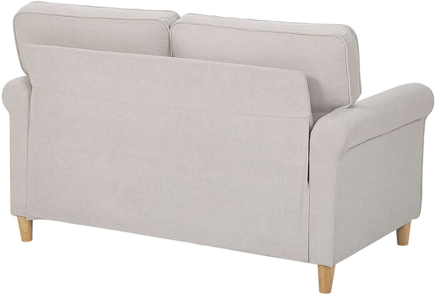 2-Sitzer Sofa Samtstoff beige RONNEBY Bild 1