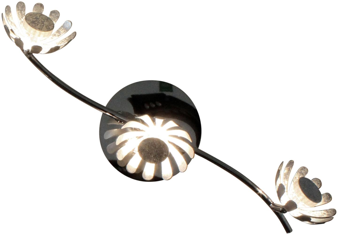 LED Deckenlampe Bloom 3-flammig 50cm Silberfarben Bild 1