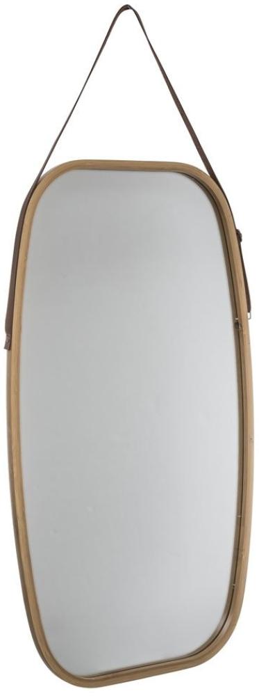 Hängespiegel, rechteckiger Spiegel in Bambusrahmen zum Aufhängen an der Wand - 5five Simple Smart Bild 1