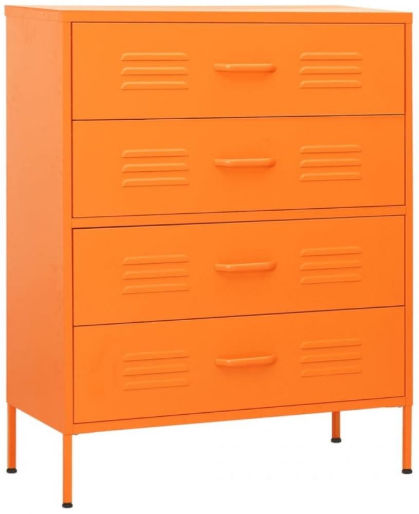 Kommode Orange 80x35x101,5 cm Stahl Bild 1