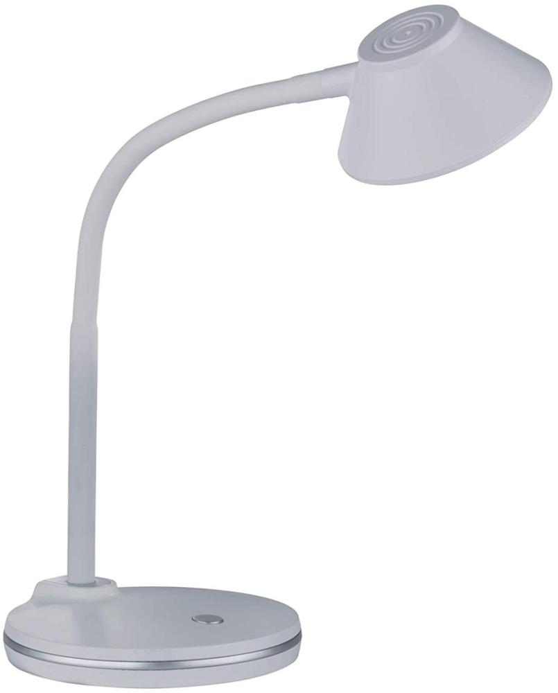LED Schreibtischleuchte BERRY flexibel, Kunststoff Weiß, 33cm hoch Bild 1