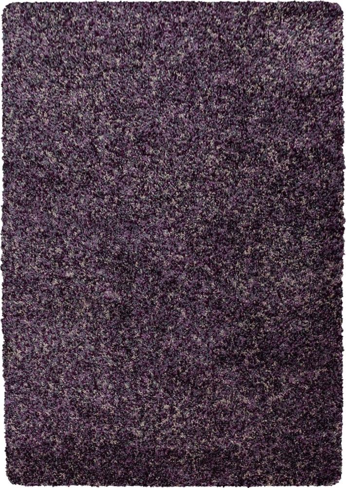 Hochflor Teppich Enrico rechteckig - 120x170 cm - Lila Bild 1
