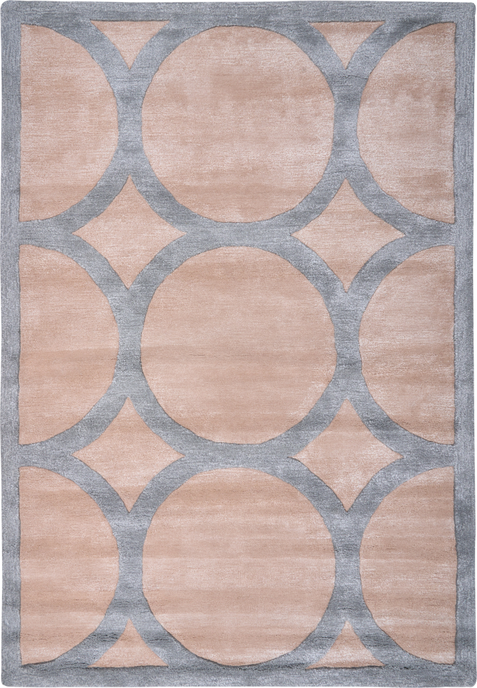 Teppich Viskose sandbeige grau 160 x 230 cm MALAN Bild 1