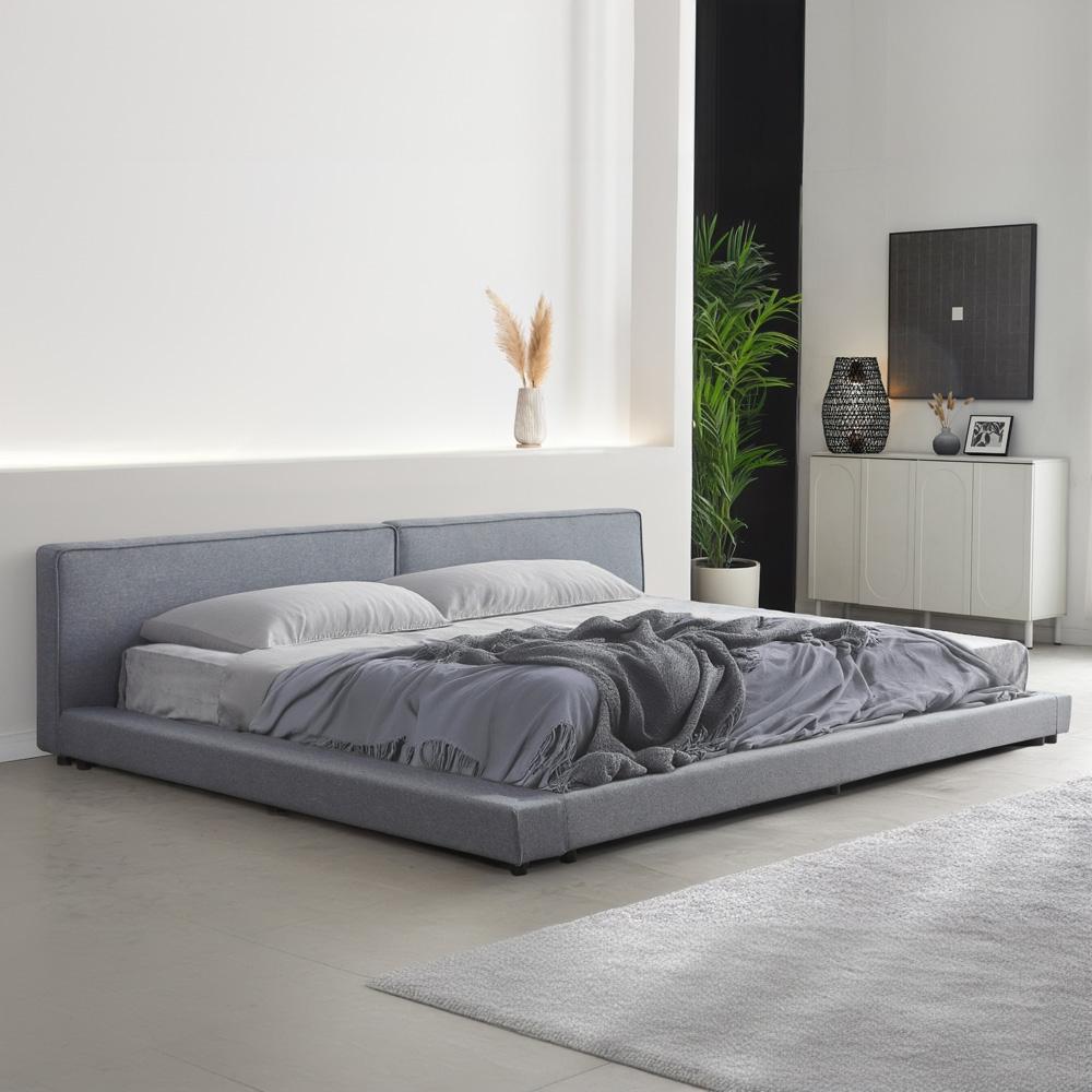 HOME DELUXE Bett mit Ablage GALAXIS mit Matratze H3 / H4 , 270 x 200 cm Bild 1