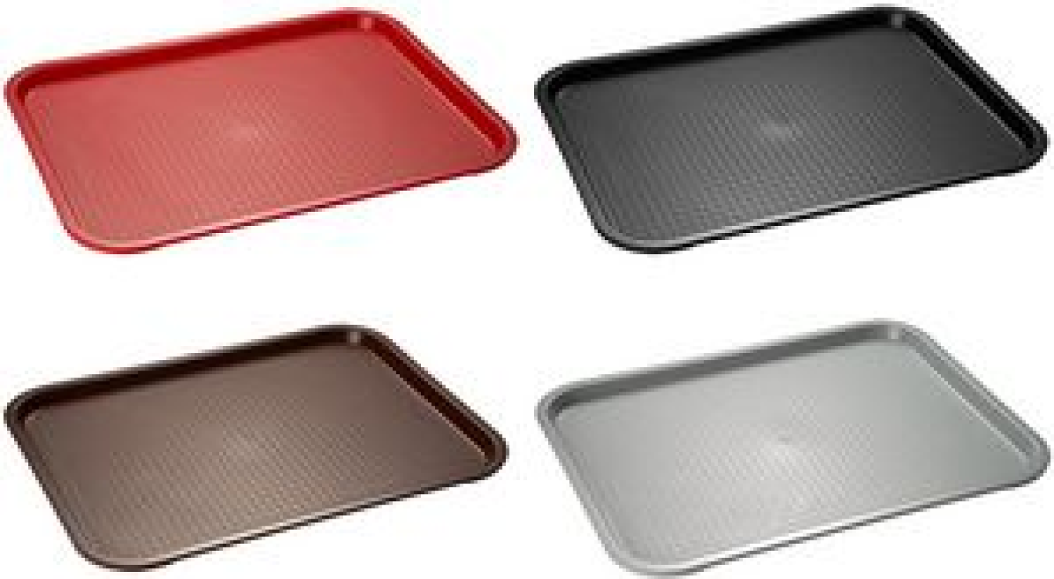 APS Fast Food-Tablett (B)450 x (T)355 mm, rot aus Polypropylen, Höhe: 20 mm - 1 Stück (540) Bild 1