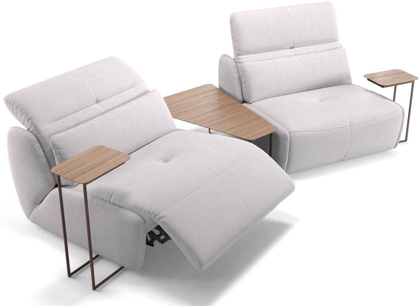Sofanella Stoffcouch MODICA 2-Sitzer Stoffbezug Sofa in Weiß XXL: 314 Breite x 98 Tiefe Bild 1