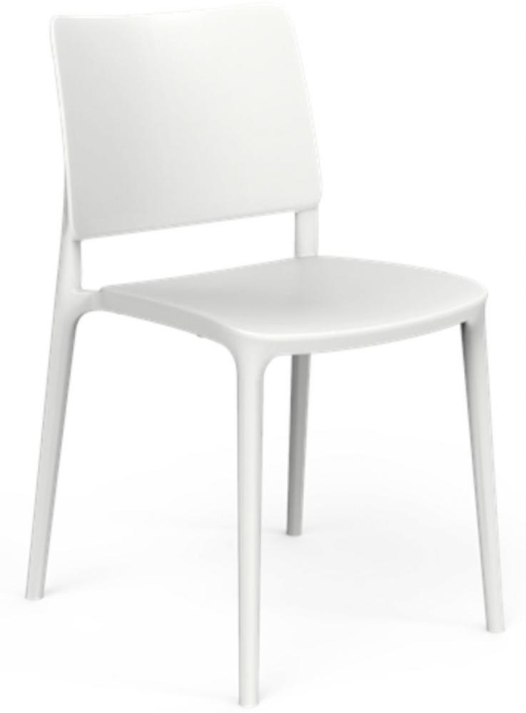 One To Sit Stapelstuhl Sera weiß/schwarz/grau/taupe Stuhl stapelbar weiß Bild 1