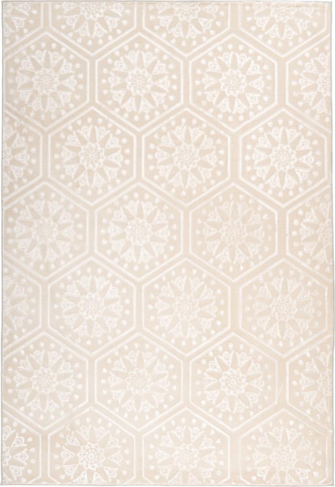 Kurzflorteppich Mohala 100 Beige 80 x 300 cm Bild 1