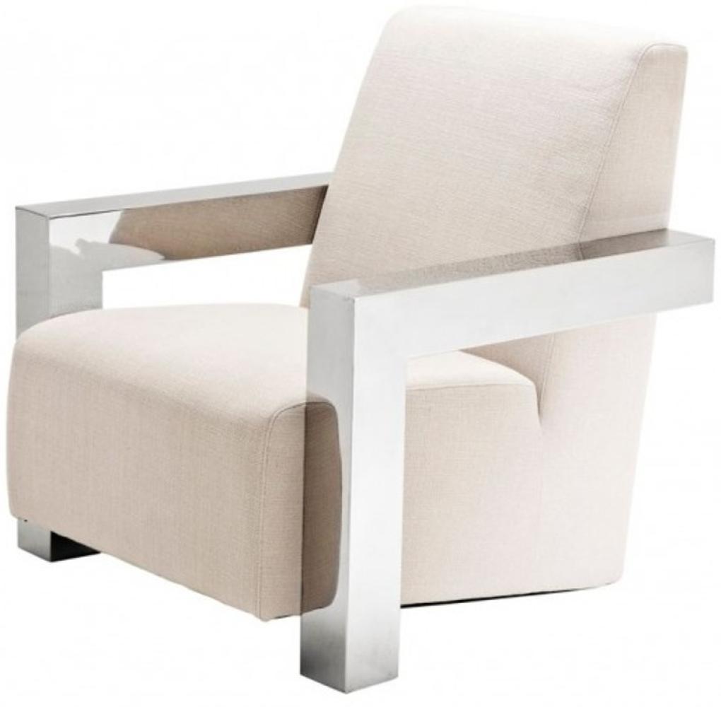 Casa Padrino Luxus Designer Art Deco Lounge Sessel - Luxus Club Sessel Bild 1