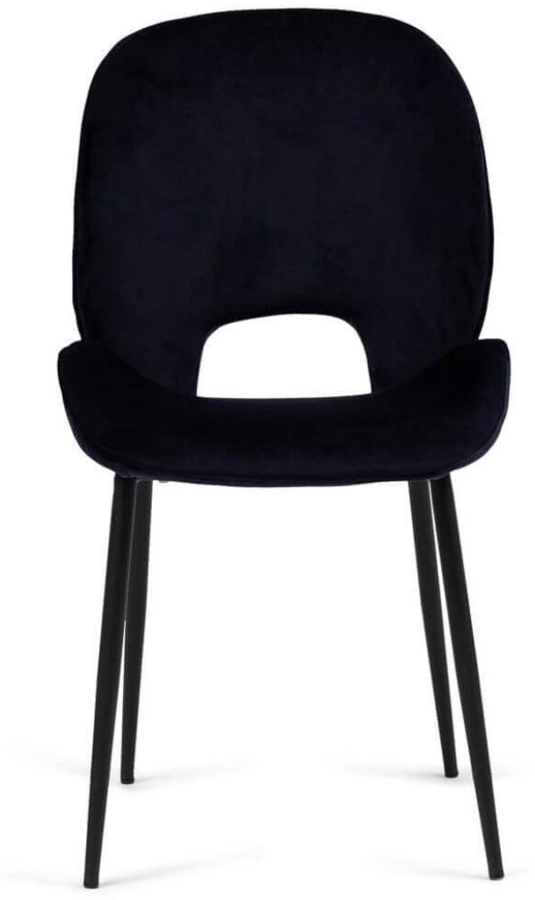 Rivièra Maison Esszimmerstuhl Mr. Beekman Dining Chair velvet III indigo Bild 1