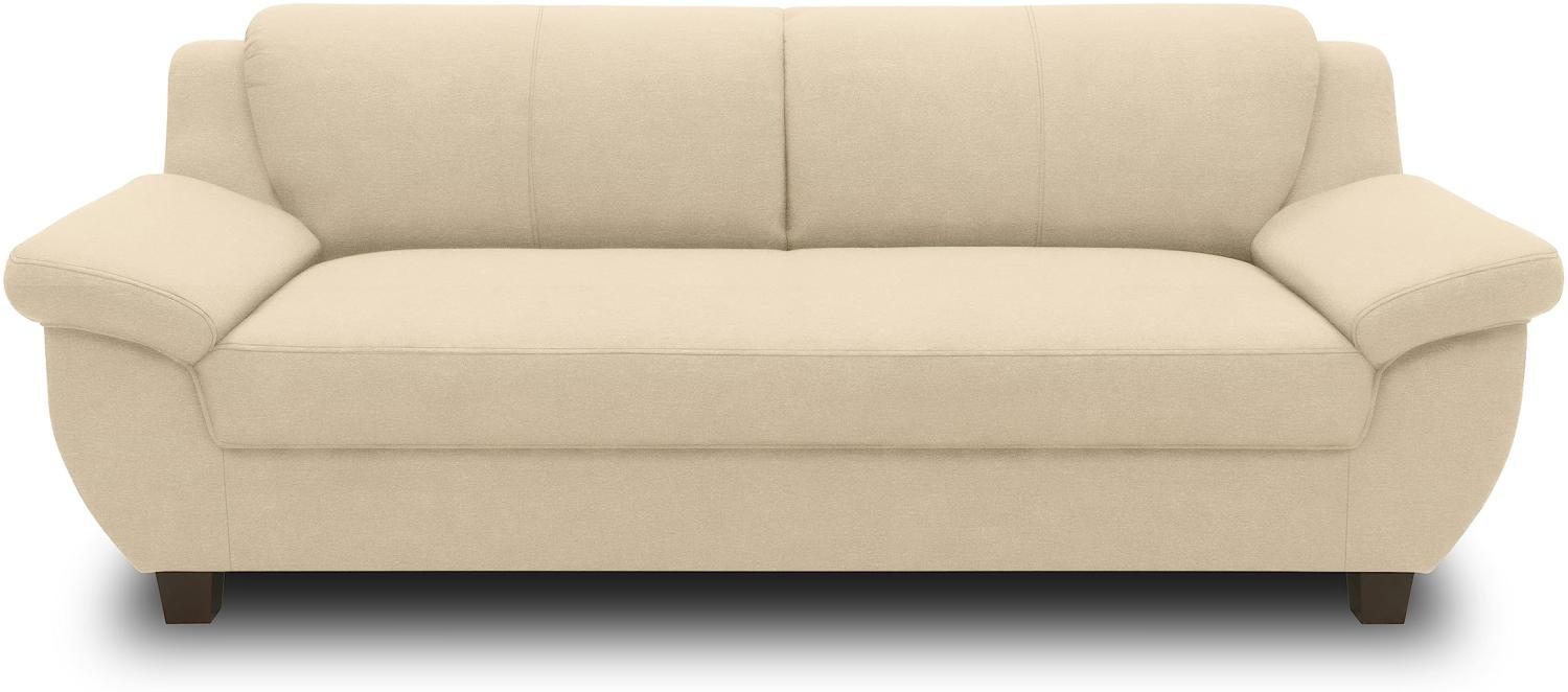 DOMO. collection 3 Sitzer, Sofa, 3er Couch, Garnitur, 3-2-1, beige, 207 cm Bild 1