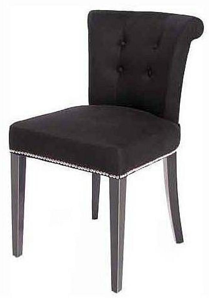EICHHOLTZ Chair Key Largo Black Cashmere Bild 1