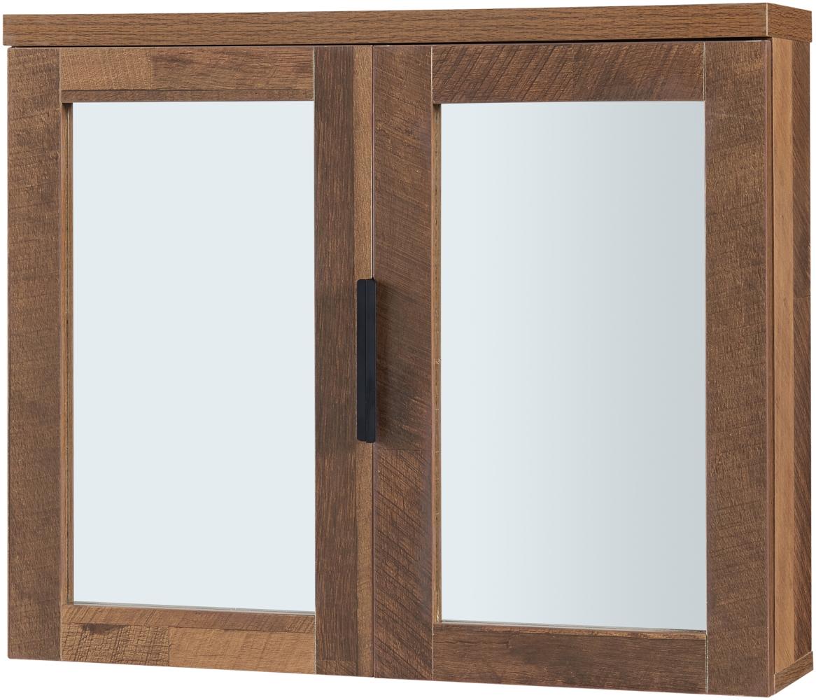 Spiegelschrank Namsskogan 50x60x15cm Walnussoptik [en. casa] Bild 1