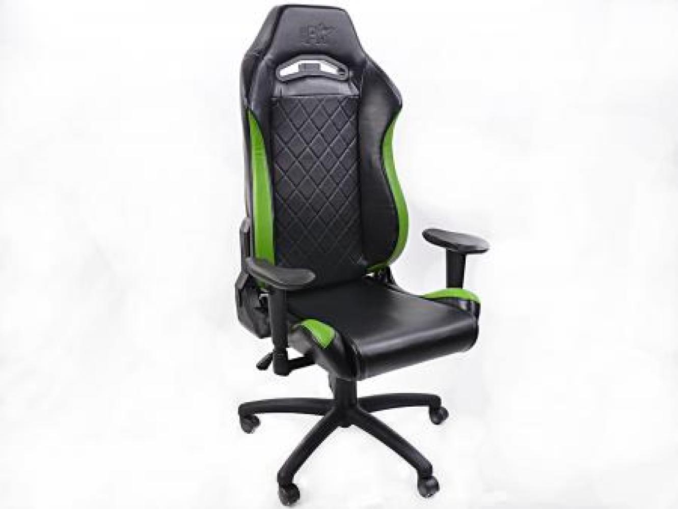 FK Gamingstuhl eGame Seats eSports Spielsitz London schwarz/grün Bild 1