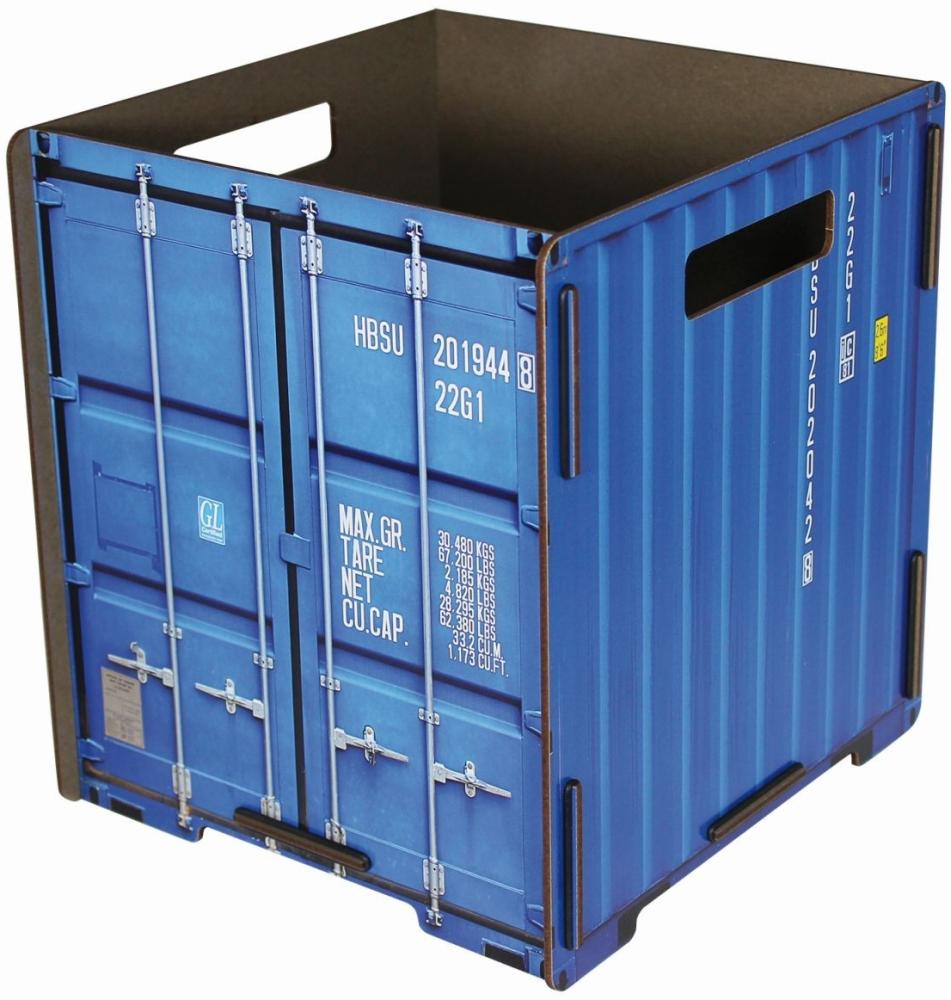 Werkhaus - Papierkorb "Container" Blau CO1031 Mülleimer Abfalleimer Papierkörbe Bild 1