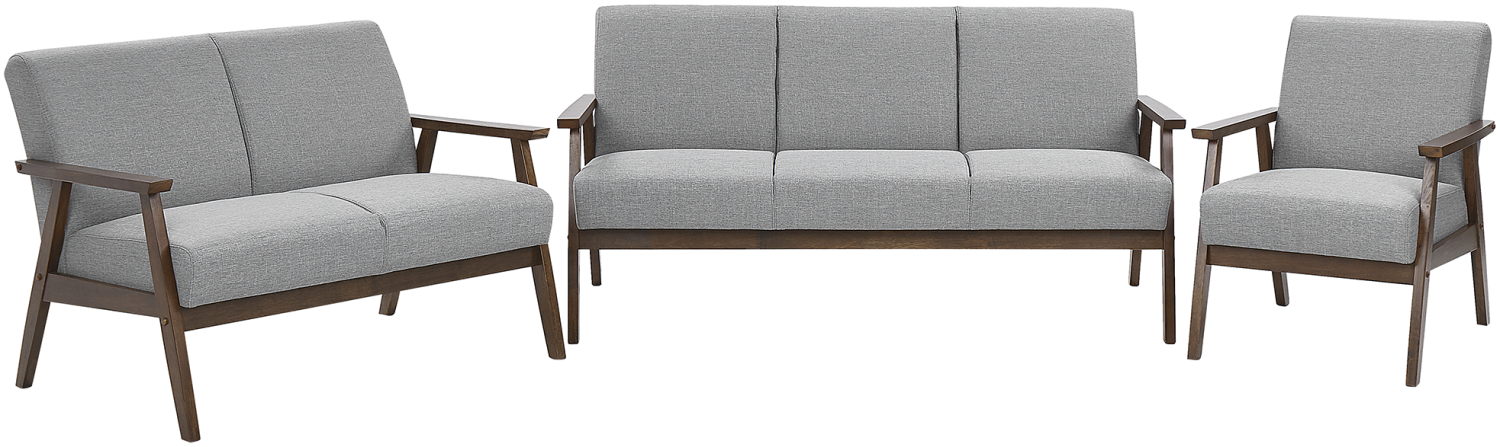 Sofa Set Polsterbezug grau 6-Sitzer ASNES Bild 1