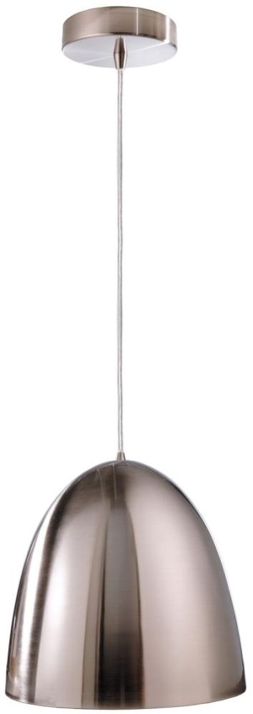 Deko Light Bell Pendelleuchte silber, weiß 1 flg. E27 Modern Bild 1
