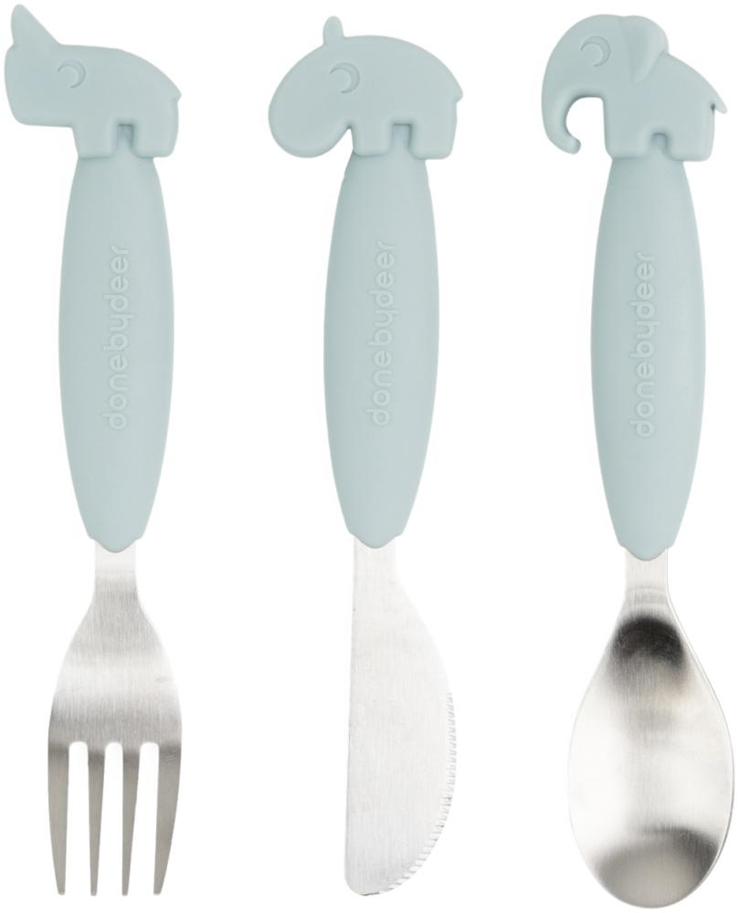 Easy-grip cutlery set Deer friends Blue 1126862 Blau hell Bild 1