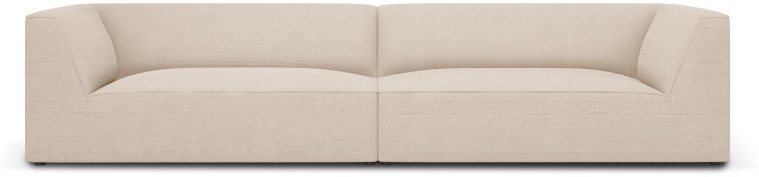 Micadoni 4-Sitzer Sofa Ruby | Bezug Beige | Beinfarbe Black Plastic Bild 1