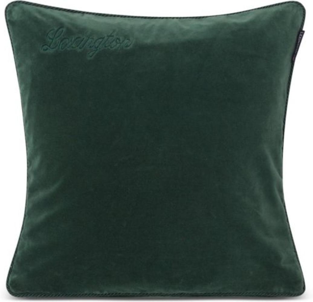 LEXINGTON Kissenhülle Organic Cotton Velvet Green (50x50) 12344100-8000-SH25 Bild 1
