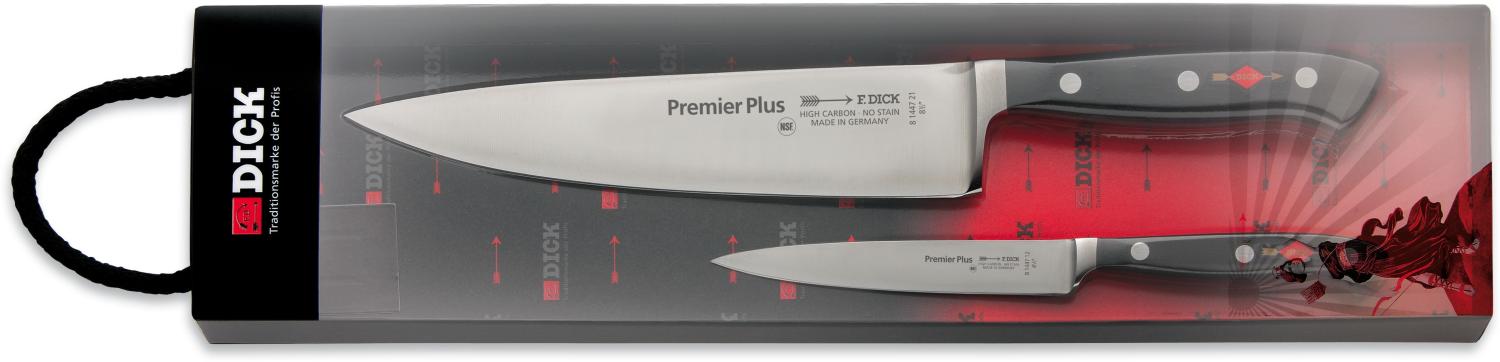F. DICK Premier Plus Messerset 2 teilig (Basis Messer, nichtrostend, 56° HRC) Bild 1