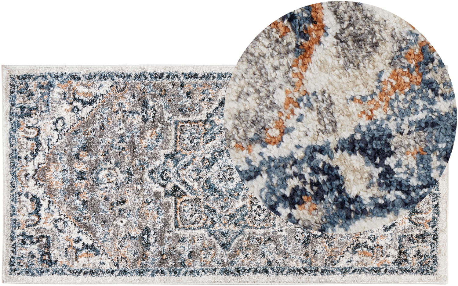 Teppich mehrfarbig 80 x 150 cm orientalisches Muster NERKIN Bild 1